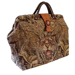 ArtisanStreet's Wildlife Tapestry Carpet Bag