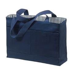 Double Pocket Canvas Tote